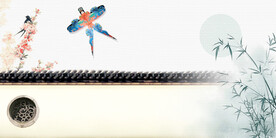 中国风山水背景