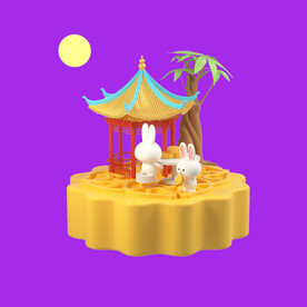 中秋月兔月饼 