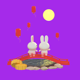 中秋月兔月饼 