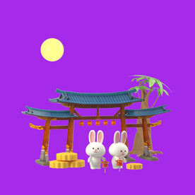 中秋月兔月饼 