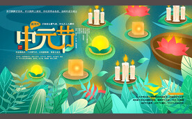 中元节展板