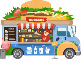 汉堡快餐车