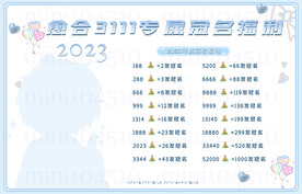 福利海报