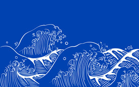 海浪水纹