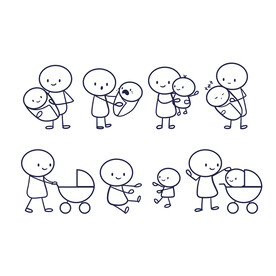 火柴人插画