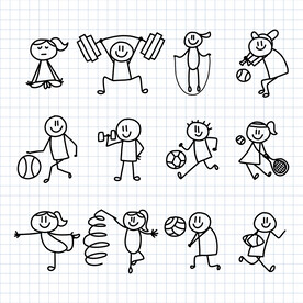 火柴人插画