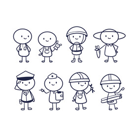 火柴人插画
