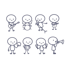 火柴人插画