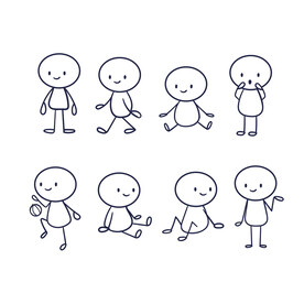 火柴人插画