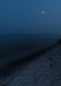 入夜中的海景