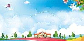 校园学校展板背景