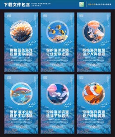 保护海洋海报