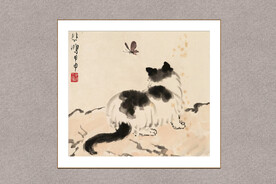 猫捕蝶