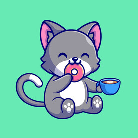 矢量卡通猫咪