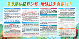 抗洪救灾海报宣传栏