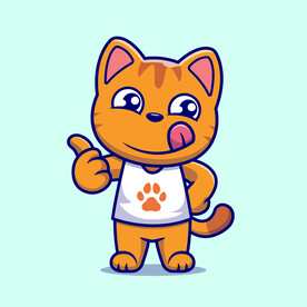 矢量卡通猫咪