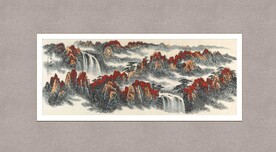 秋山行云图