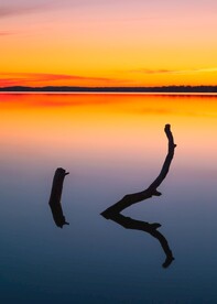 海面彩霞
