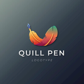 羽毛笔标志图片