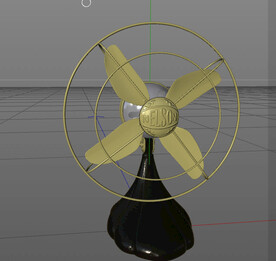  C4D模型 电风扇