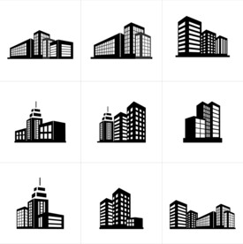 高楼建筑图标