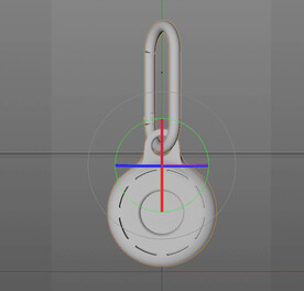  C4D模型 手机扣