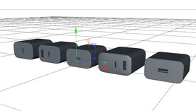 C4D模型  数据线 