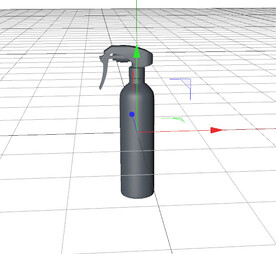 C4D模型 塑料喷壶  