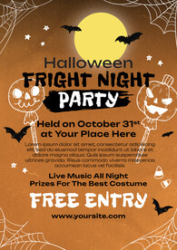 万圣节之夜派对海报设计