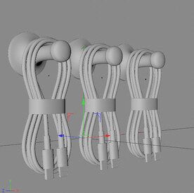 C4D模型 数据线  