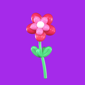 3D气球花 