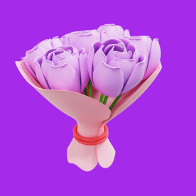 3D气球花 