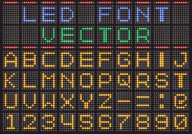 LED屏26字母图片