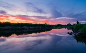彩霞湖景