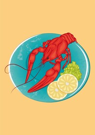 海鲜自助餐 龙虾柠檬