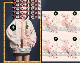 大牌花  手绘花  定位花  