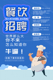 餐饮招聘海报