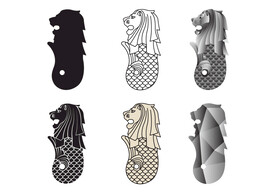 新加坡鱼尾狮图片