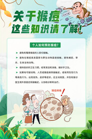 关于猴痘这些知识请了解海报
