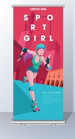 溜冰展架