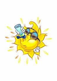 阳光太阳 喝水