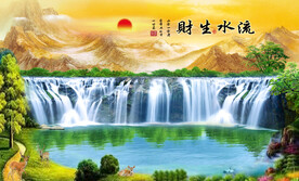高山流水装饰画