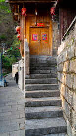 贵州镇远古镇古巷道