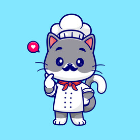 卡通矢量小猫