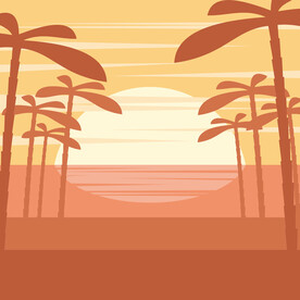 风景插画 