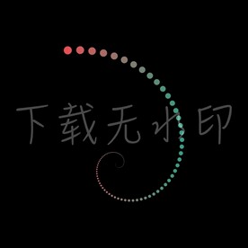 圆形分子素材