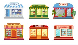 时尚小店橱窗图片