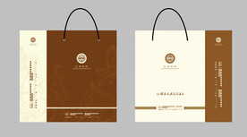 复古花纹经典酒店手提袋