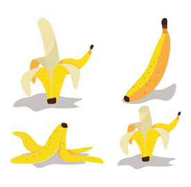 香蕉插画素材