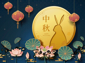 中秋插画海报